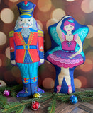 Nutcracker & Sugar Plum Fairy Doll Bundle: Cut & Sew Panels