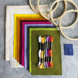 Sunny Skies: Mini-Medley Embroidery - SUPPLY KIT