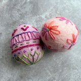 Stitchable Wool Eggs: 6-pack