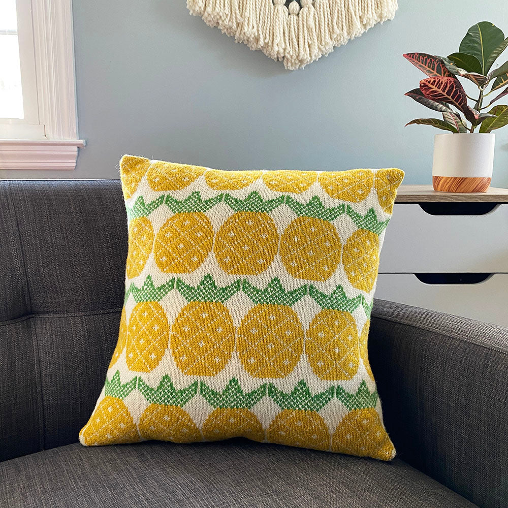 Wool Fair Isle Pillow: Pineapple – Betz White's Shop