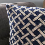 Wool Fair Isle Pillow: Lattice