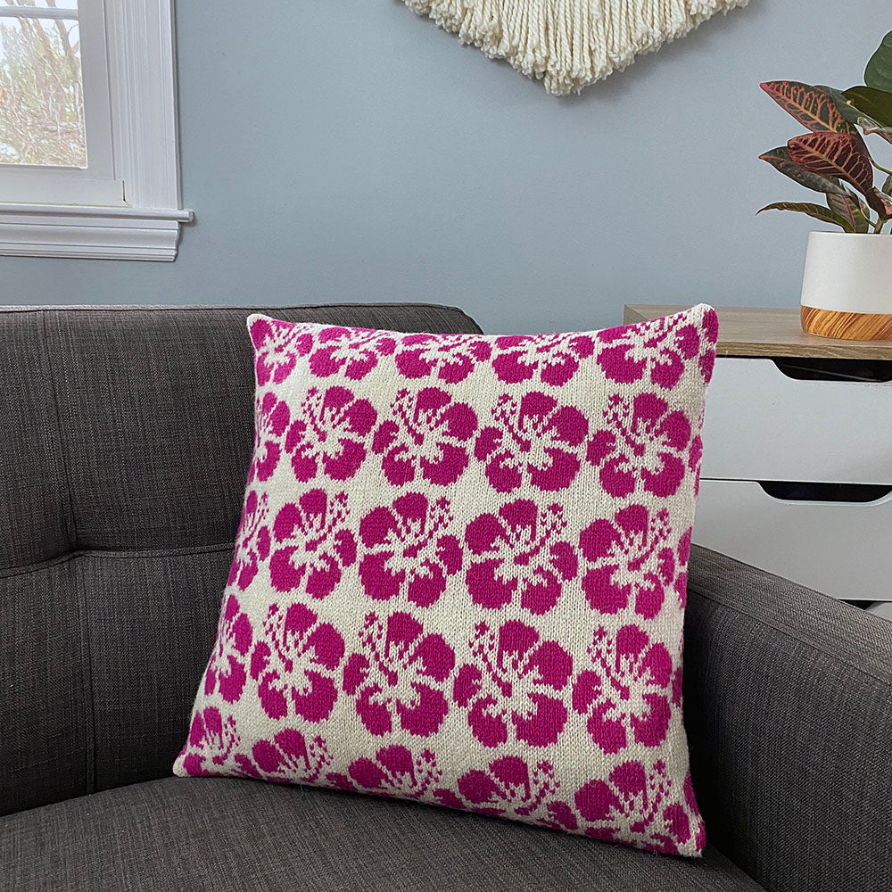 Hibiscus throw outlet pillows