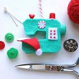 Ho Ho Sew! Sewing Machine Ornament PDF PATTERN