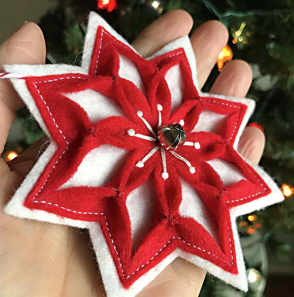 Christmas Peacock Layered Snowflake Ornament