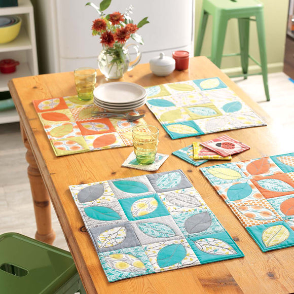 Falling Leaves Placemat Set - photo sample from Present Perfect