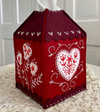 Sweetheart House Tissue Box Pattern