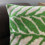 Wool Fair Isle Pillow: Palm Fronds