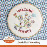 Dutch Bird Embroidery PDF pattern